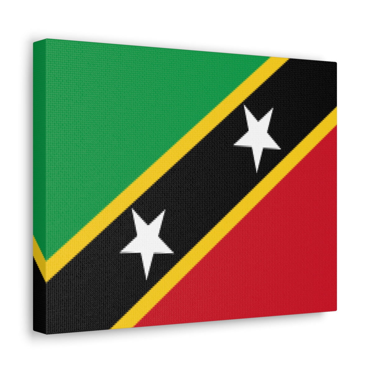 Saint Kitts and Nevis Country Flag Canvas Vibrant Wall Art Unframed Home Decor-Express Your Love Gifts