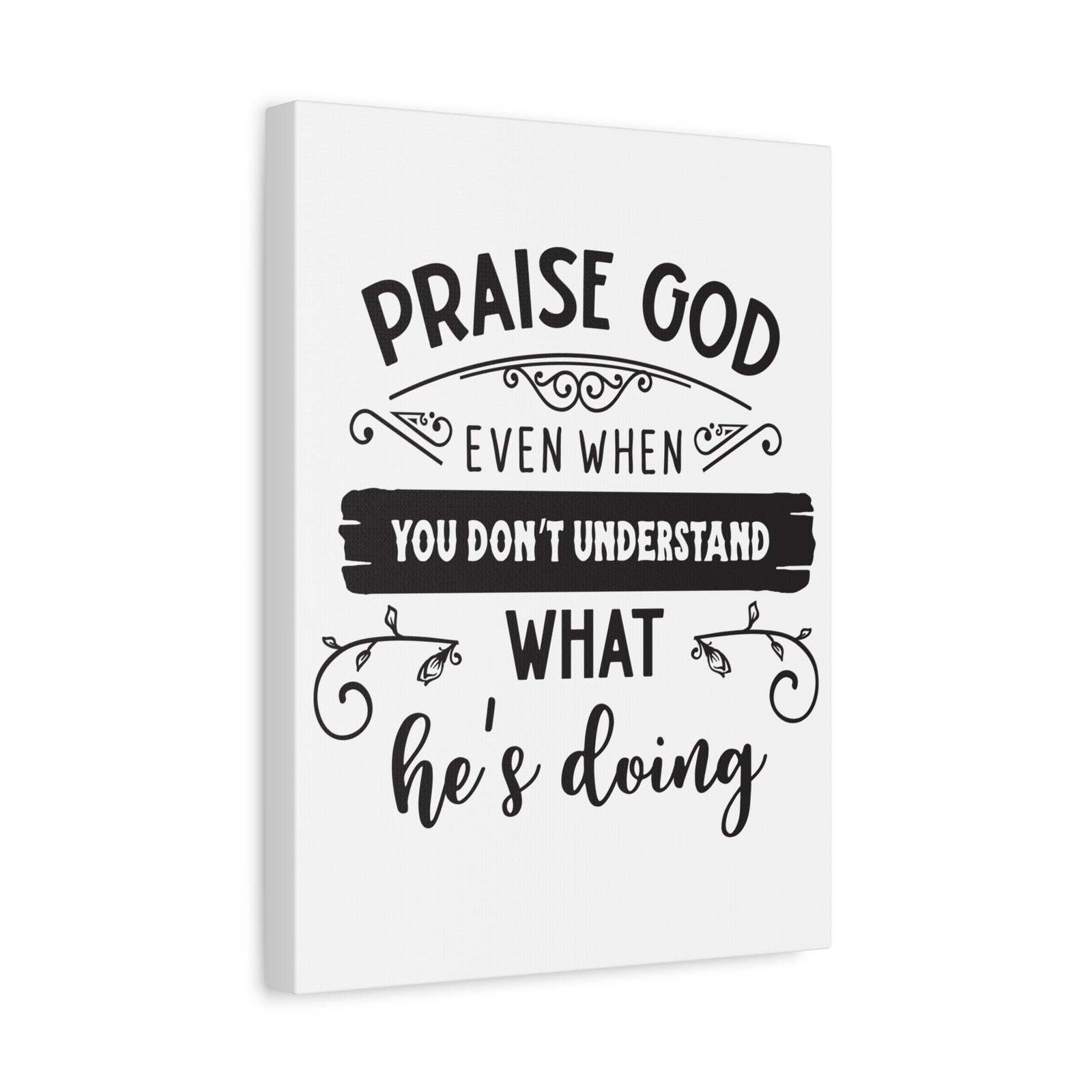 Scripture Canvas Praise God Even Psalm 103:1 Christian Wall Art Print Ready to Hang-Express Your Love Gifts