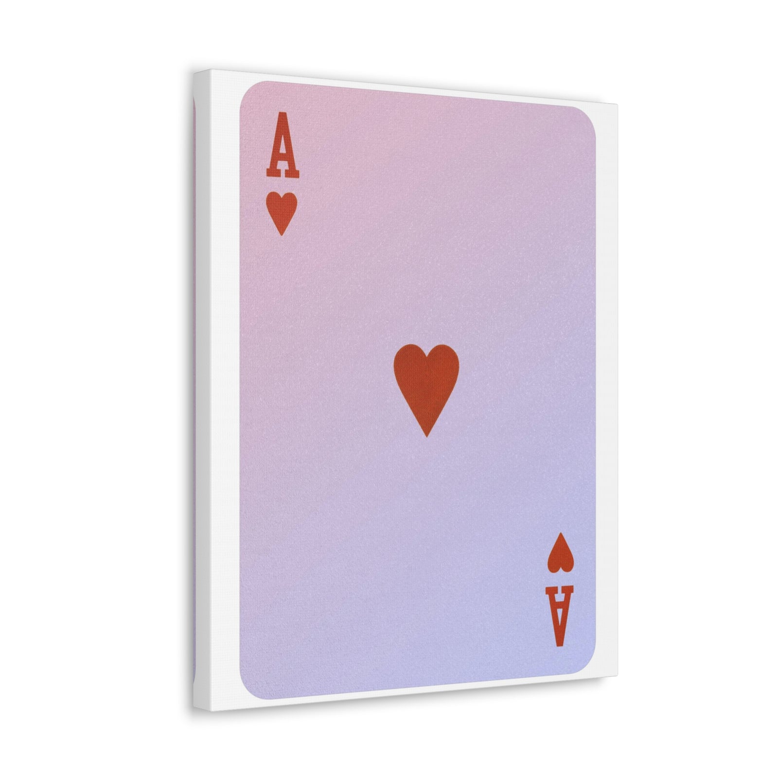 Ace Of Hearts Playing Card Canvas Wall Art for Home Decor Ready-to-Hang-Express Your Love Gifts