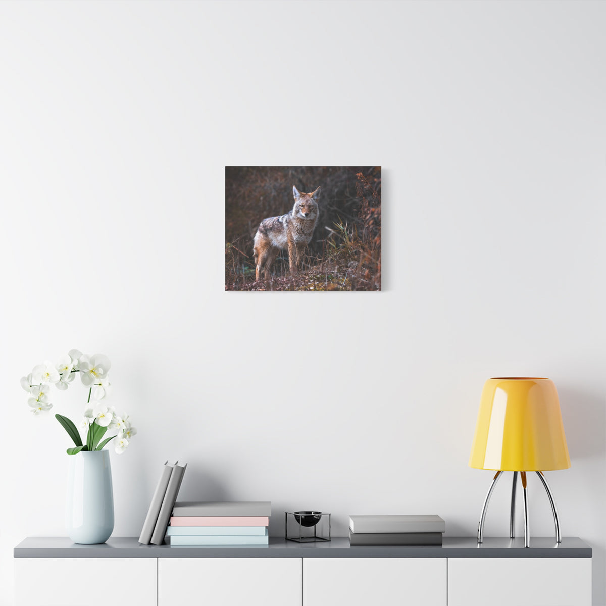 Majestic Coyote Art Majestic Coyote Print Animal Wall Art Wildlife Canvas Prints Wall Art Ready to Hang-Express Your Love Gifts