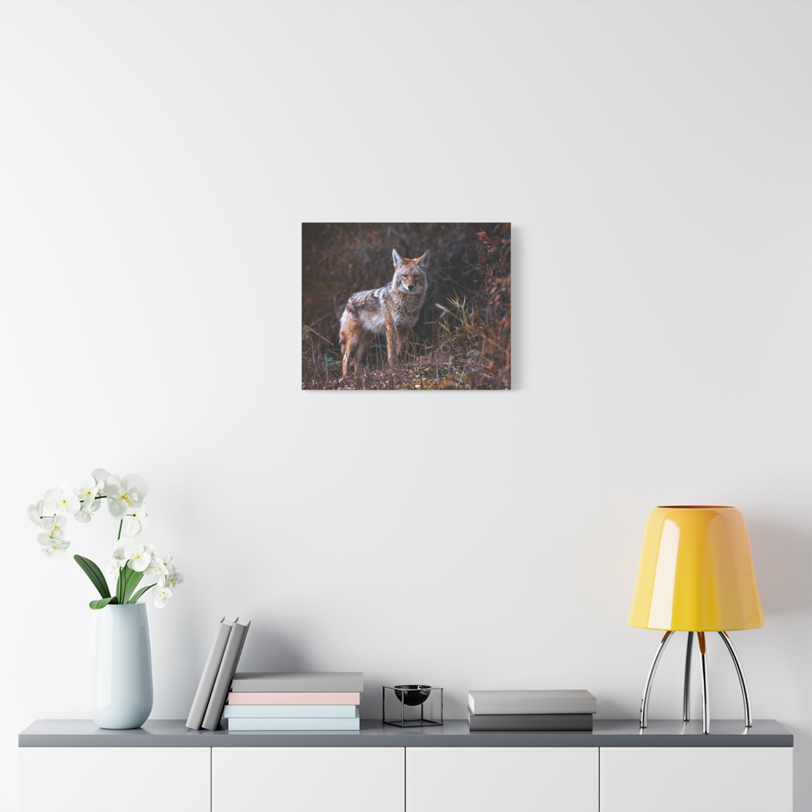 Majestic Coyote Art Majestic Coyote Print Animal Wall Art Wildlife Canvas Prints Wall Art Ready to Hang-Express Your Love Gifts
