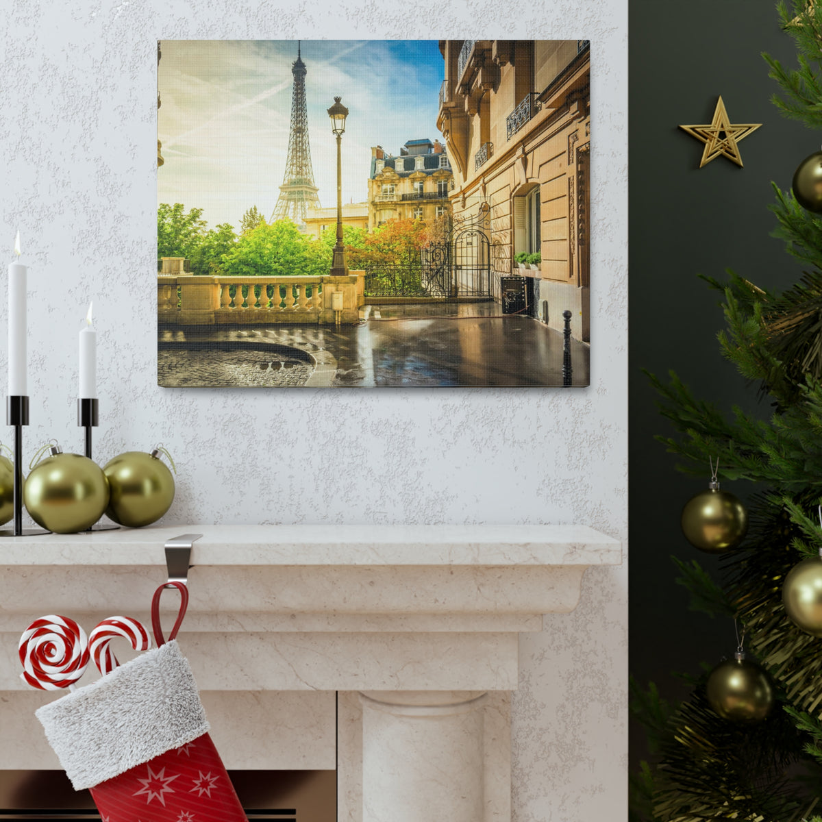 Paris Street View France Canvas Artwork High-Quality Breathtaking French City for Home Decor Ready to Hang-Express Your Love Gifts