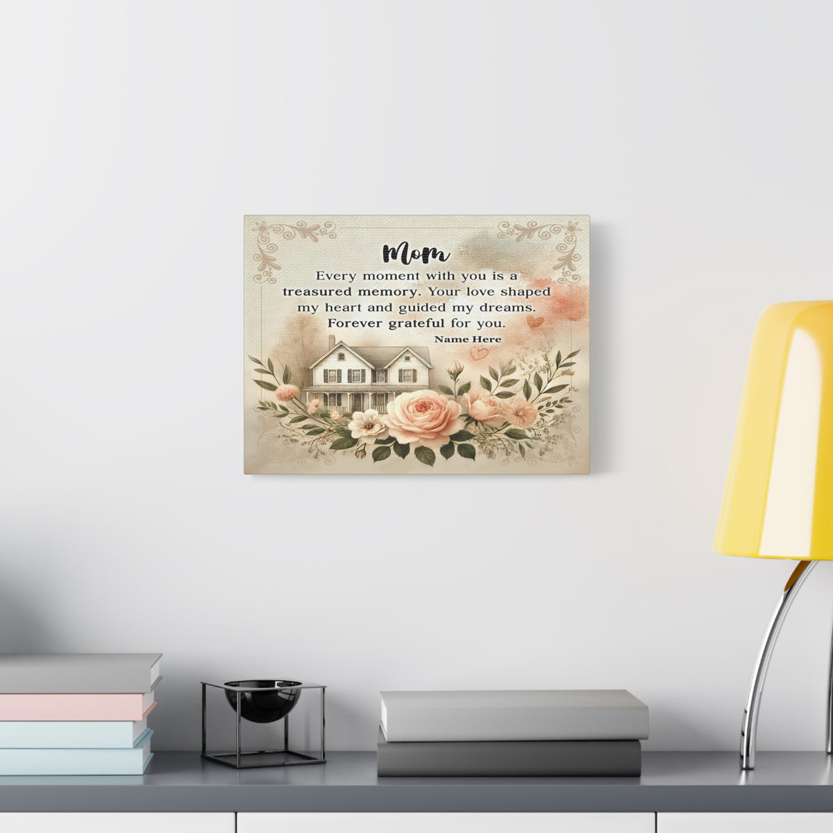 Personalized To Mom Treasured Memory Elegant Home Décor-Express Your Love Gifts