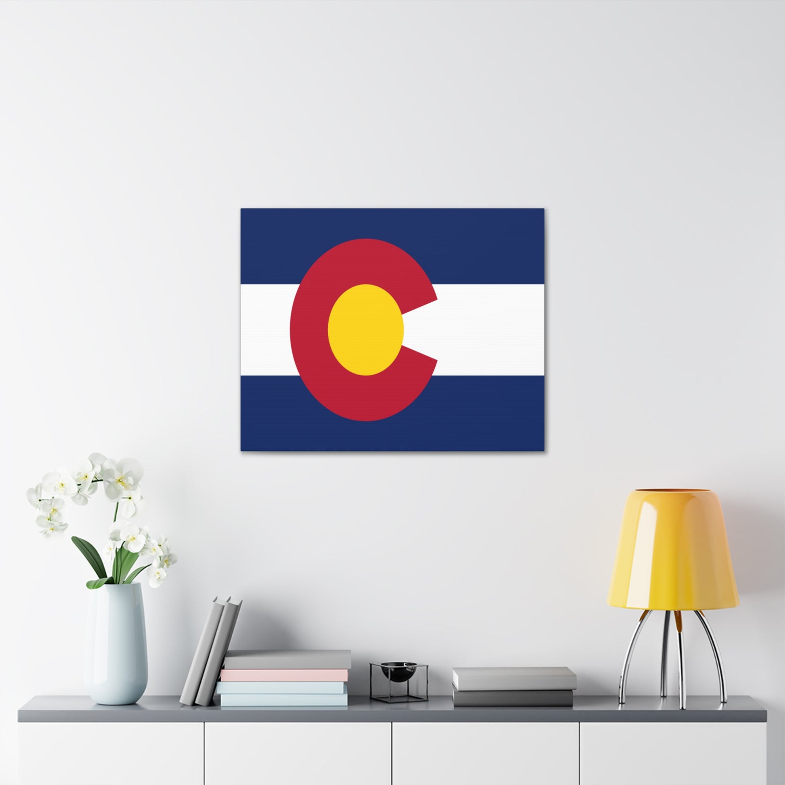 Colorado State Flag Canvas Vibrant Wall Art Unframed Home Decor-Express Your Love Gifts