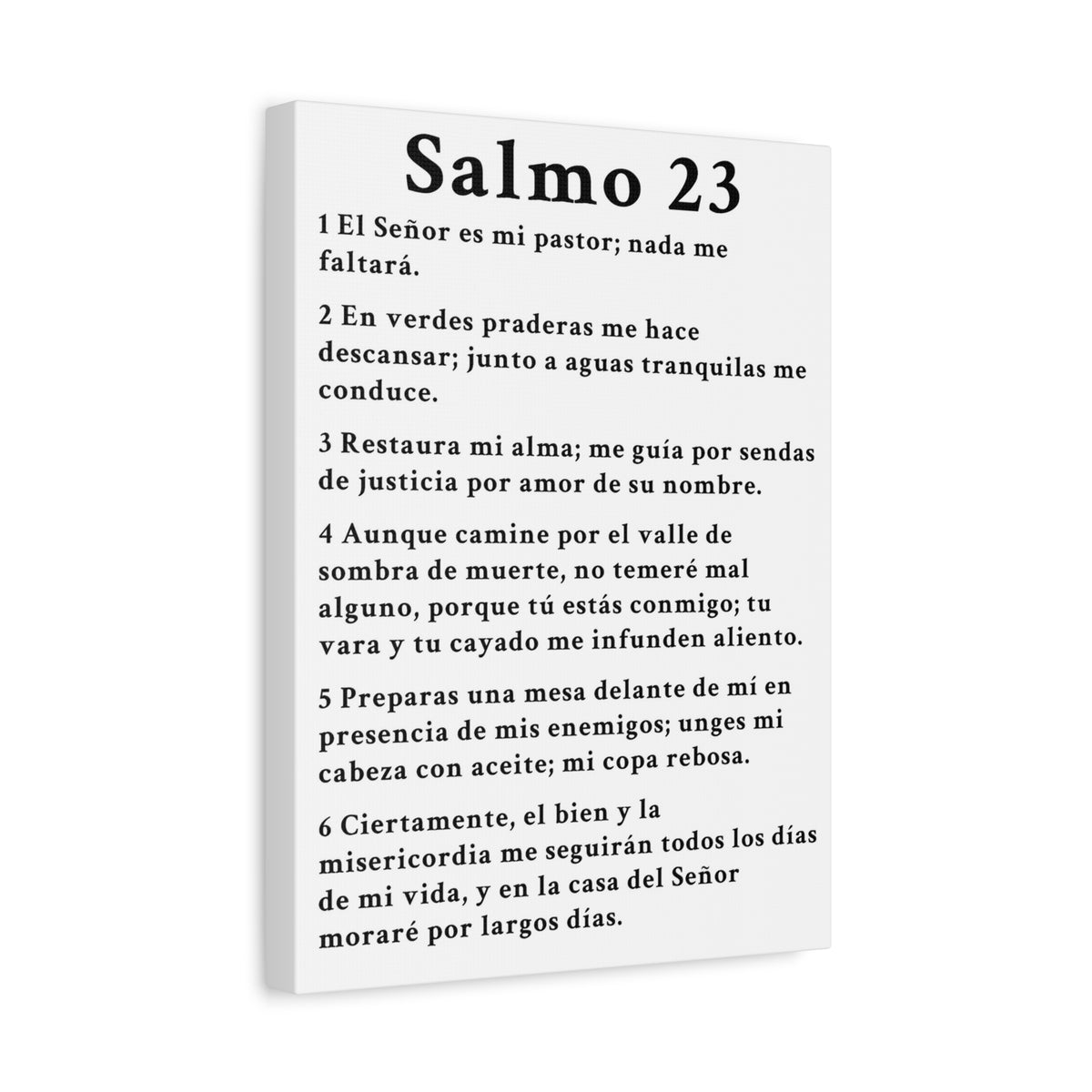 Scripture Walls Salmo 23 Chapter White Christian Wall Art Print Ready to Hang Unframed-Express Your Love Gifts