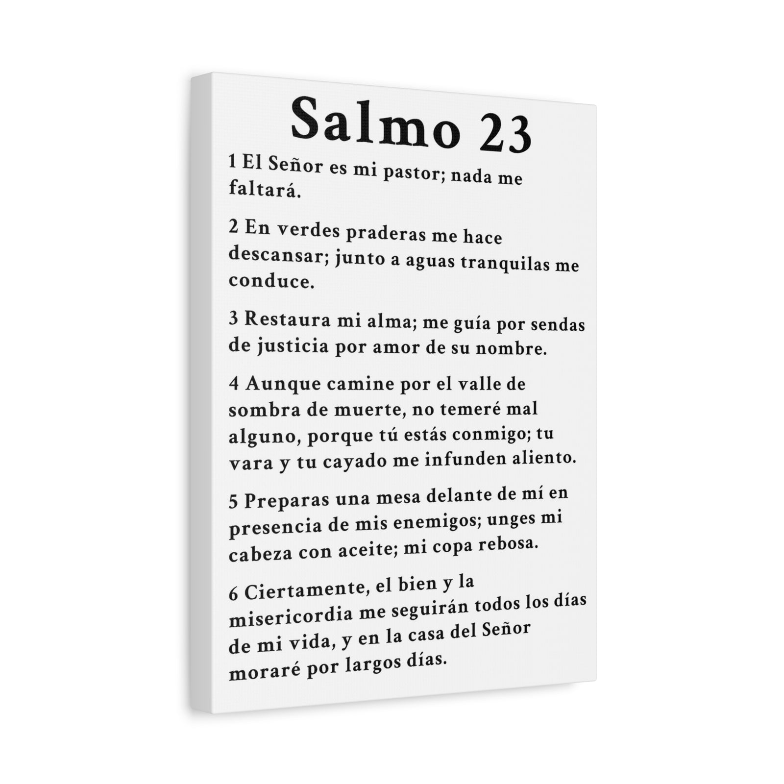 Scripture Walls Salmo 23 Chapter White Christian Wall Art Print Ready to Hang Unframed-Express Your Love Gifts