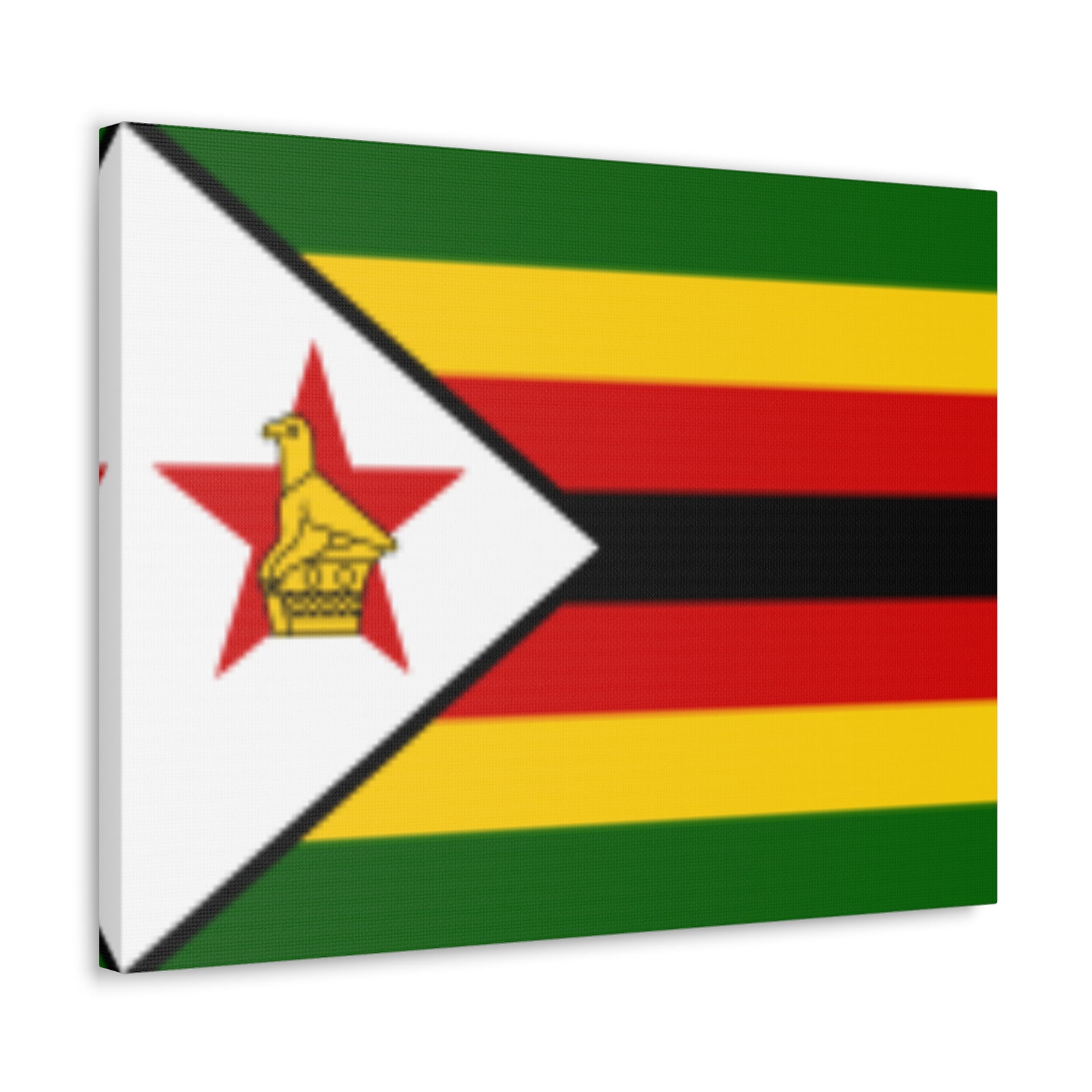 Zimbabwe Country Flag Canvas Vibrant Wall Art Unframed Home Decor-Express Your Love Gifts