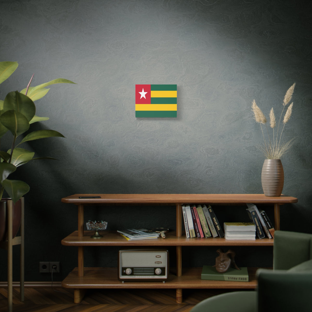 Togo Country Flag Canvas Vibrant Wall Art Unframed Home Decor-Express Your Love Gifts