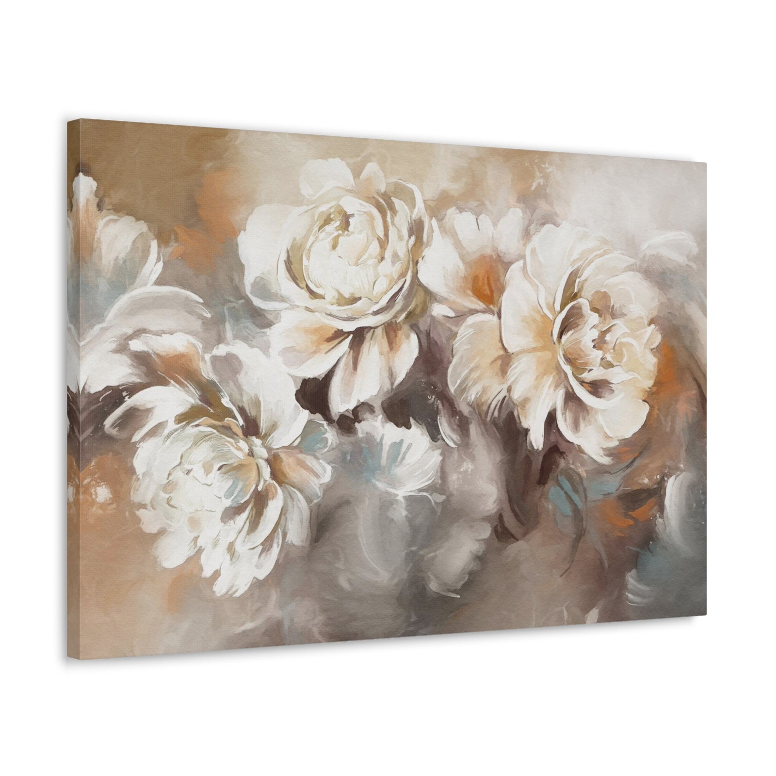 Oil Painting With Flower Rose & Peonies Flower Canvas Wall Art for Home Decor Ready-to-Hang-Express Your Love Gifts