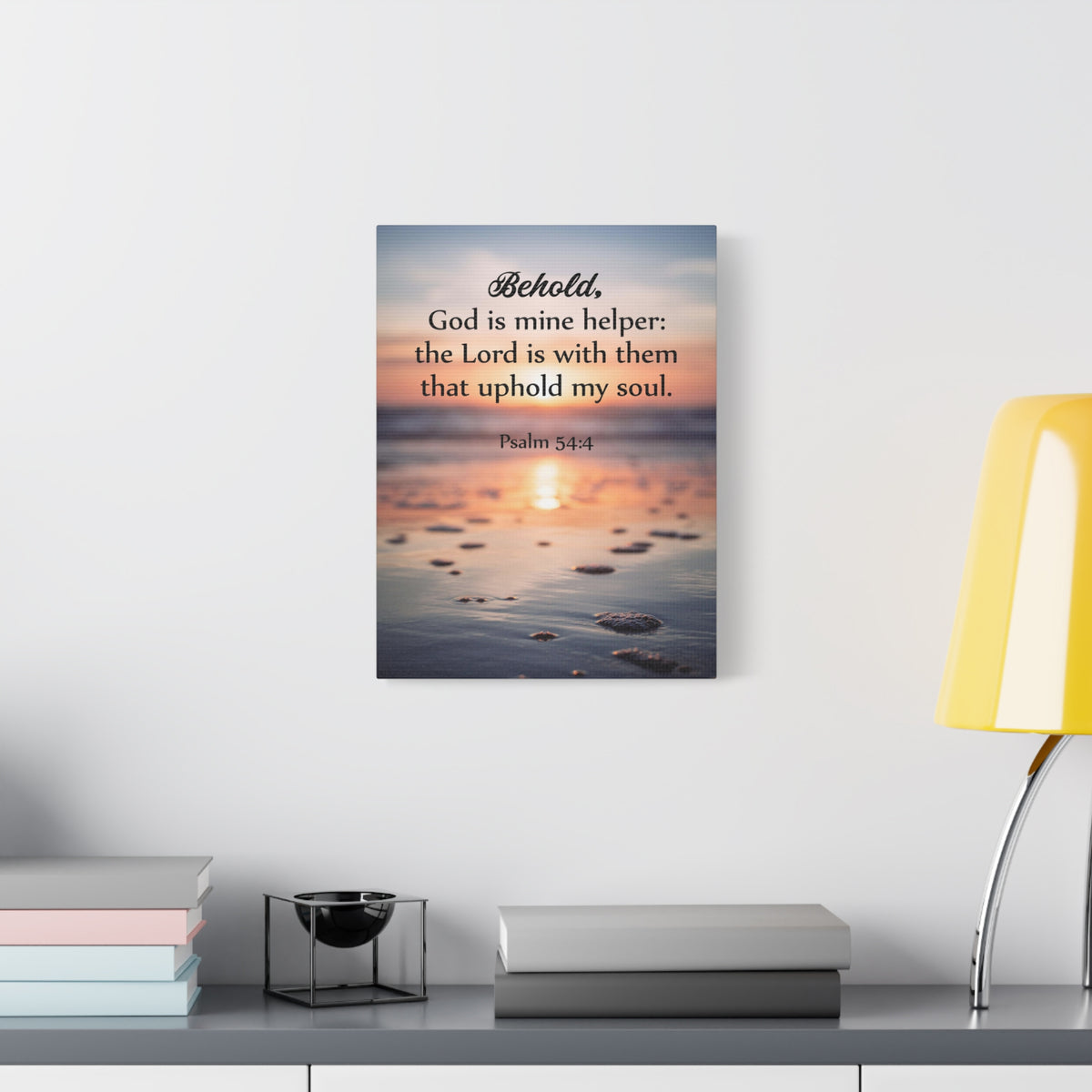 Scripture Canvas Uphold My Soul Psalm 54:4 Christian Wall Art Bible Verse Print Ready to Hang-Express Your Love Gifts