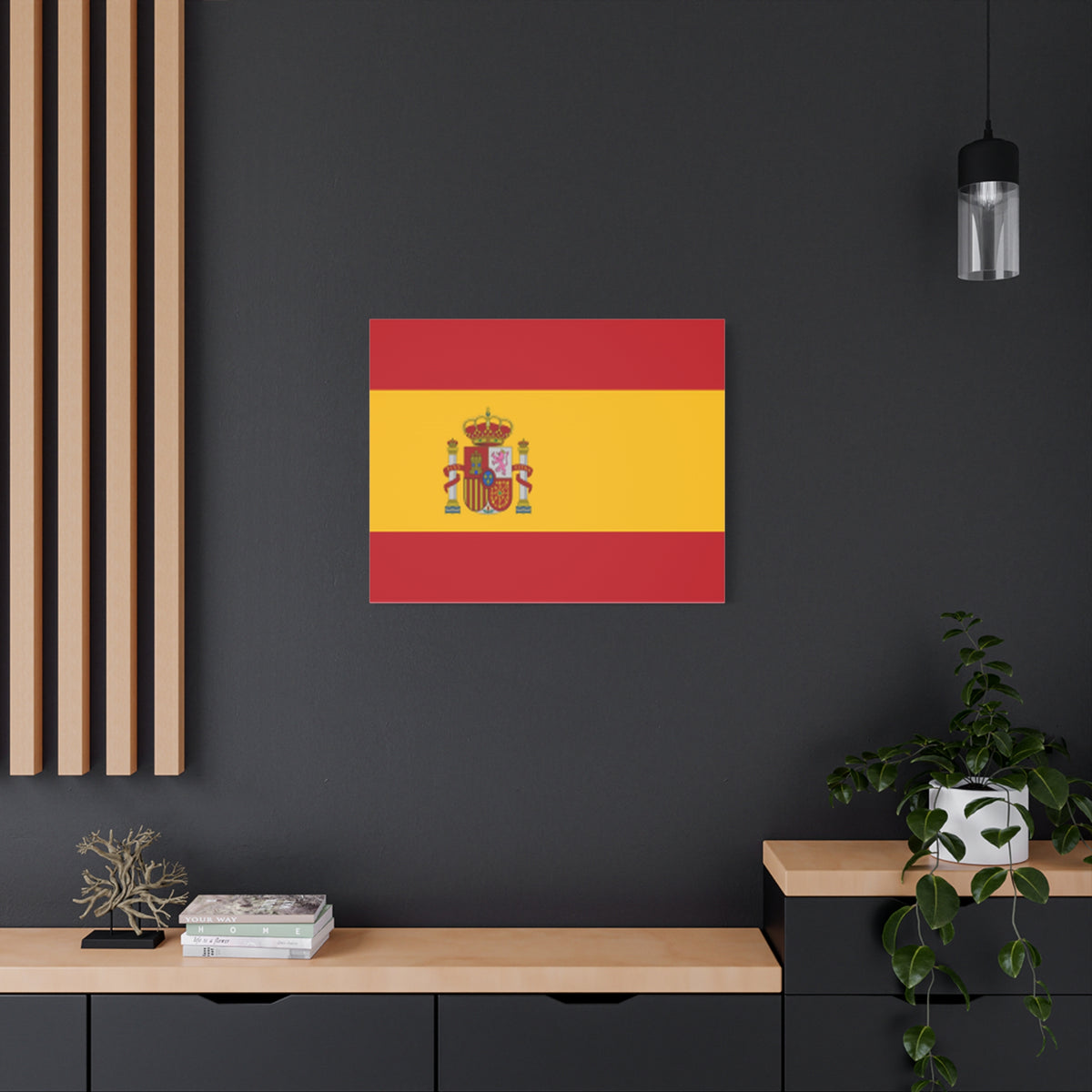 Spain Country Flag Canvas Vibrant Wall Art Unframed Home Decor-Express Your Love Gifts