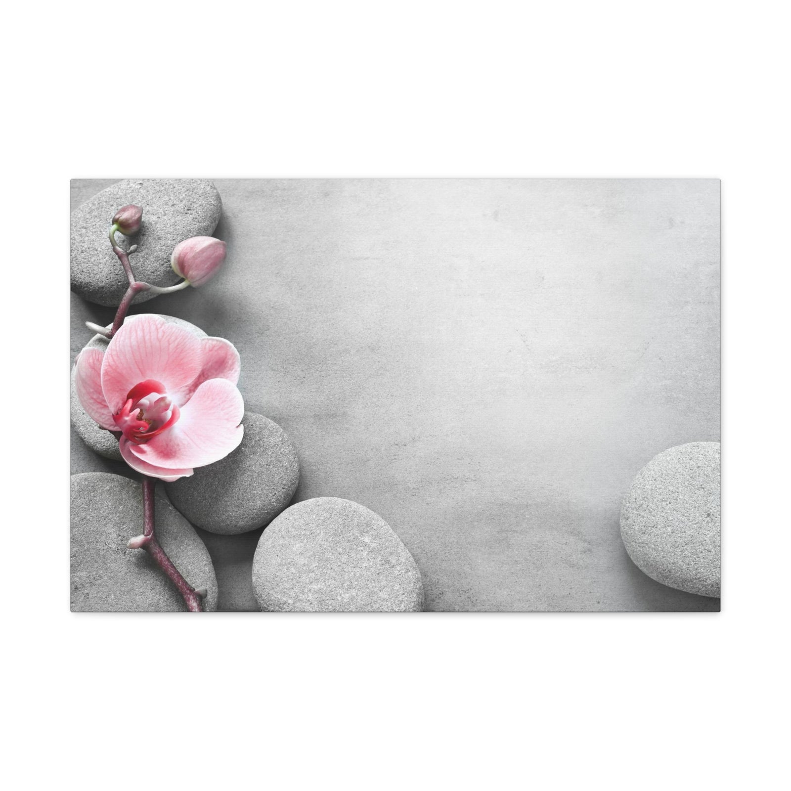 Orchid Pink Flower Forest Floral Nature Photography Canvas Wall Art for Home Decor Ready-to-Hang-Express Your Love Gifts