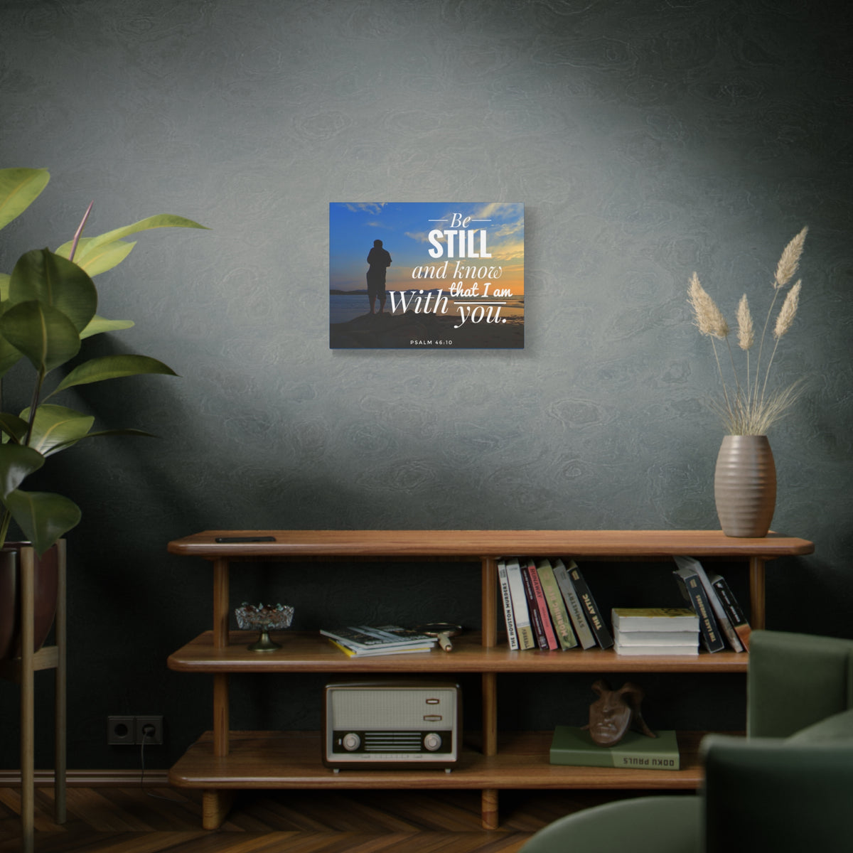 Scripture Walls I Am With You Psalm 46:10 Bible Verse Canvas Christian Wall Art Ready to Hang-Express Your Love Gifts