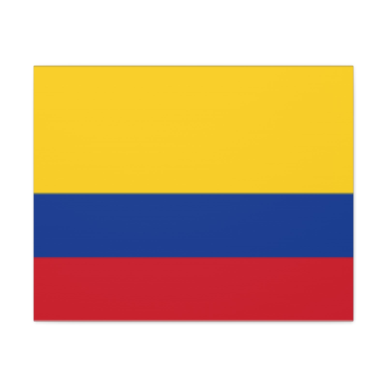 Colombia Country Flag Canvas Vibrant Wall Art Unframed Home Decor-Express Your Love Gifts