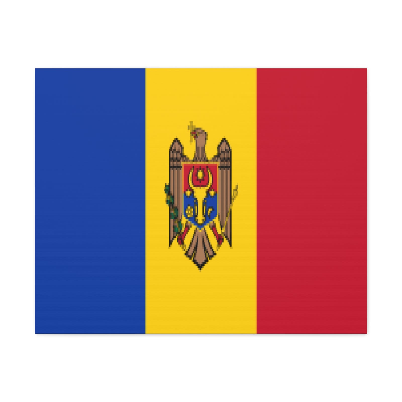 Moldova Country Flag Canvas Vibrant Wall Art Unframed Home Decor-Express Your Love Gifts
