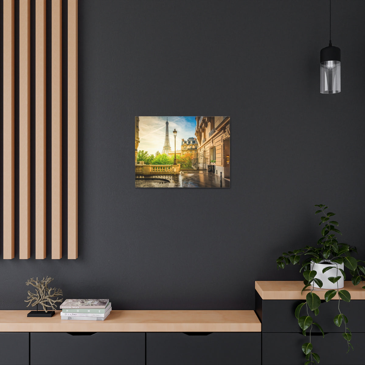 Paris Street View France Canvas Artwork High-Quality Breathtaking French City for Home Decor Ready to Hang-Express Your Love Gifts