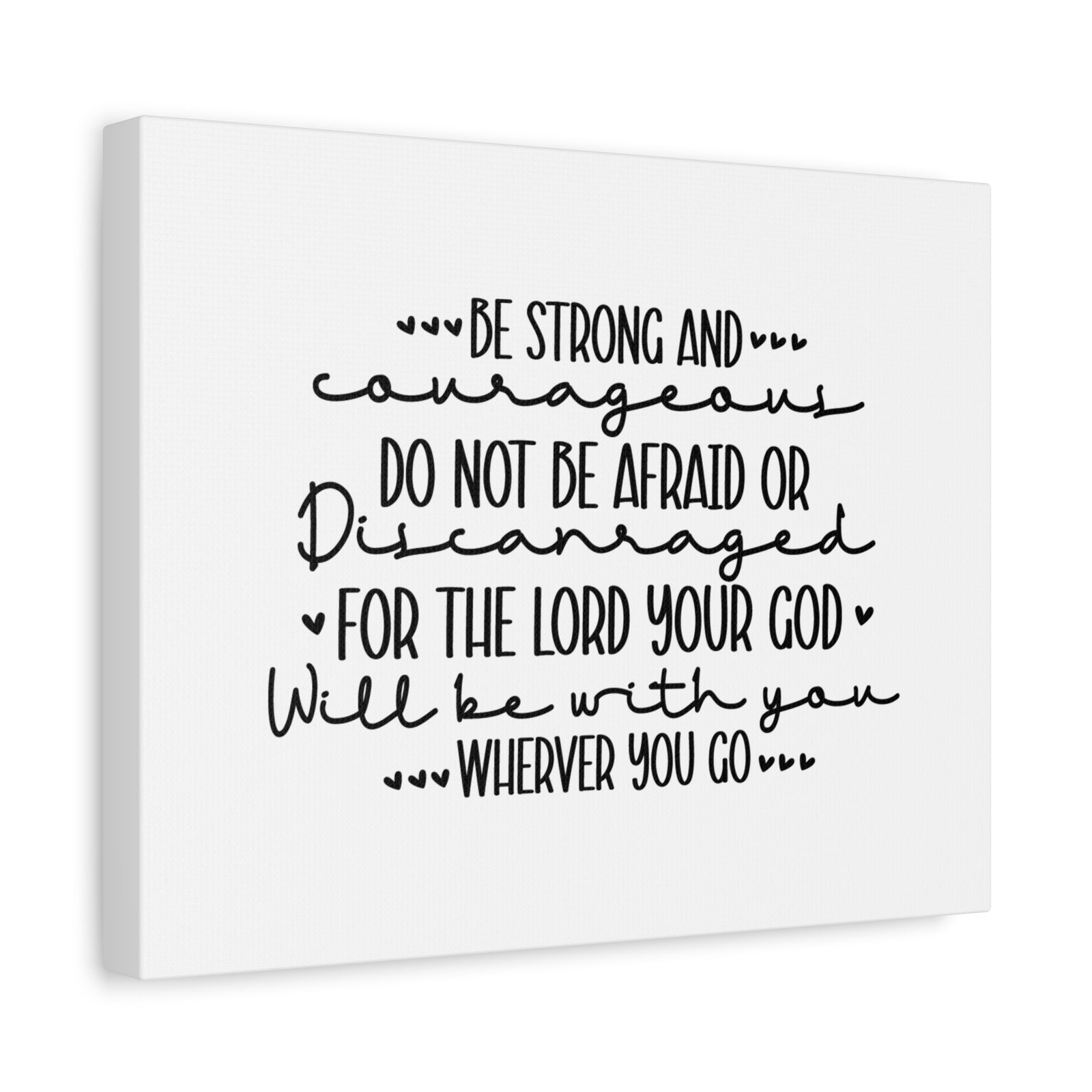 Scripture Canvas The Lord Your God Psalm 119:28 Christian Wall Art Bible Verse Print Ready to Hang-Express Your Love Gifts