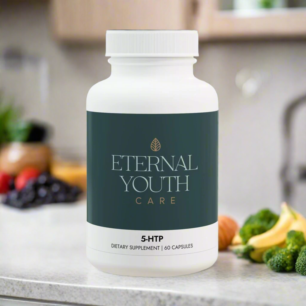 Eternal Youth 5-HTP Supplement – Sleep & Mood Support Non-GMO, Corn-Free (60 Capsules)-Express Your Love Gifts