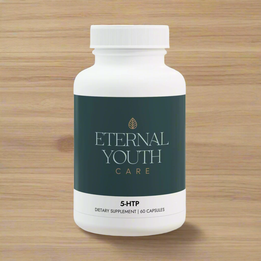 Eternal Youth 5-HTP Supplement – Sleep & Mood Support Non-GMO, Corn-Free (60 Capsules)-Express Your Love Gifts