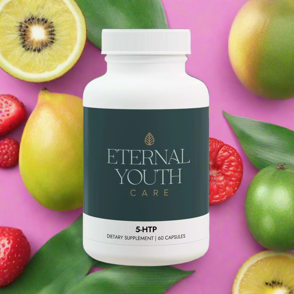 Eternal Youth 5-HTP Supplement – Sleep & Mood Support Non-GMO, Corn-Free (60 Capsules)-Express Your Love Gifts