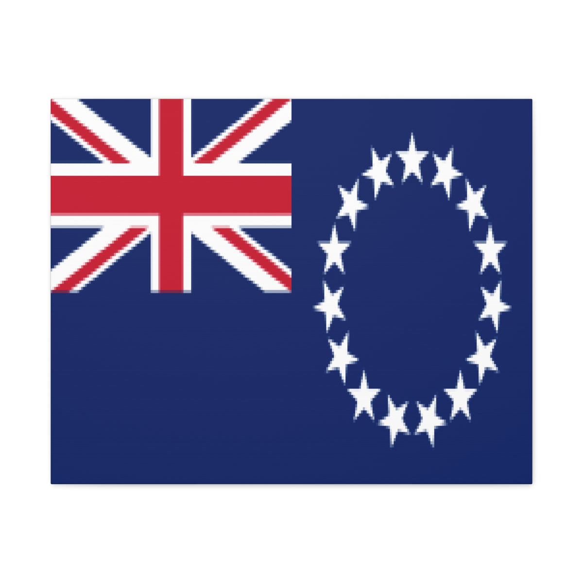 Cook Islands Country Flag Canvas Vibrant Wall Art Unframed Home Decor-Express Your Love Gifts