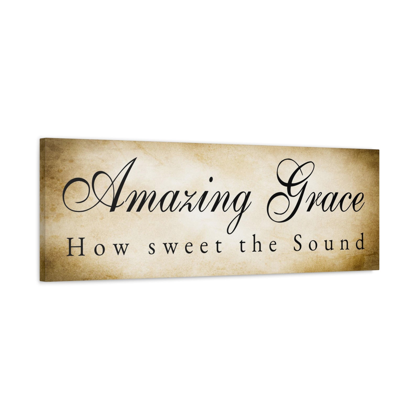 Scripture Walls Amazing Grace Gold Bible Verse Canvas Christian Wall Art Ready to Hang Unframed-Express Your Love Gifts