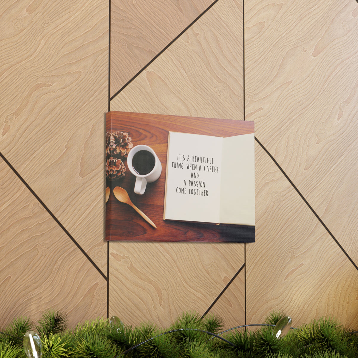 Inspirational Quote Canvas A Passion Come Together Wall Art Motivational Motto Inspiring Prints Artwork Decor Ready to Hang-Express Your Love Gifts