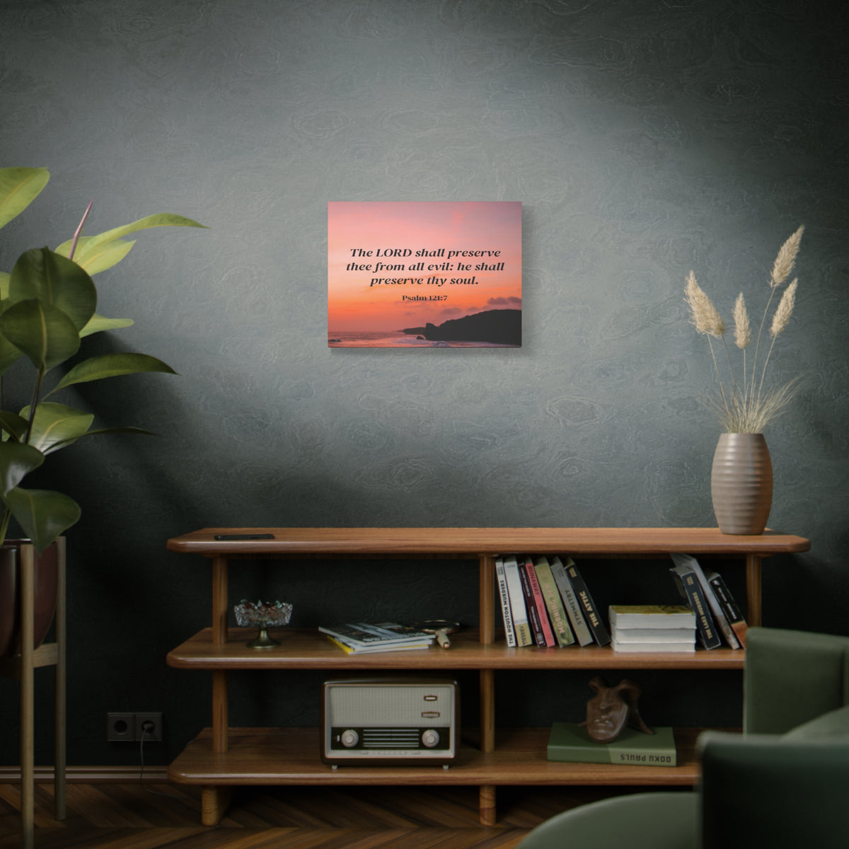 Scripture Walls Preserve Thy Soul Psalm 121:7 Bible Verse Canvas Christian Wall Art Ready to Hang-Express Your Love Gifts