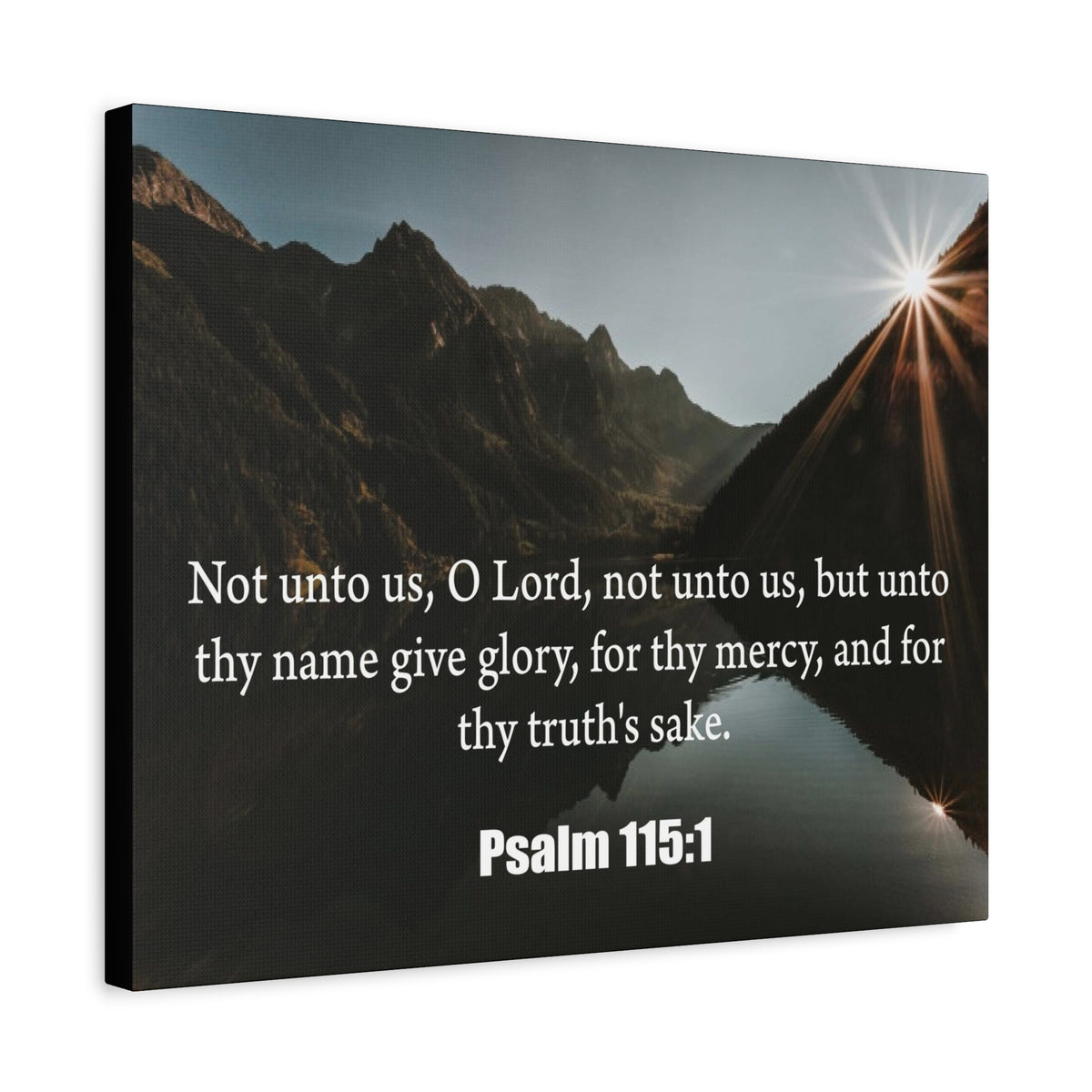 Scripture Canvas Not Unto Us Isaiah 41:10 Christian Wall Art Bible Verse Print Ready to Hang-Express Your Love Gifts