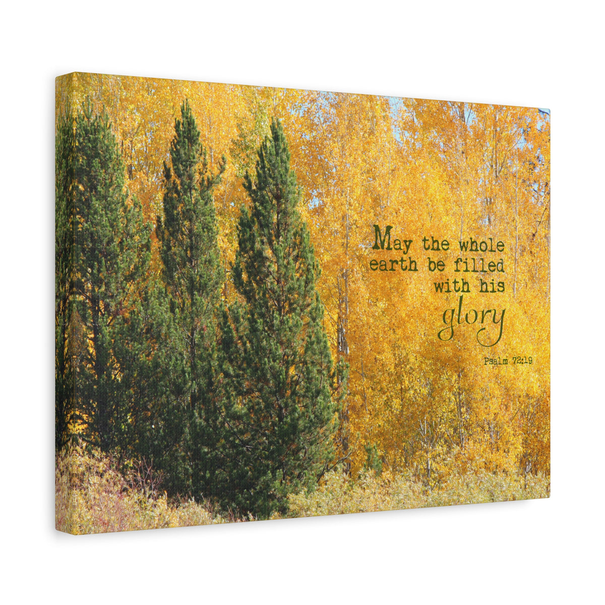 Scripture Walls Filled With His Glory Psalm 72:19 Bible Verse Canvas Christian Wall Art Bible Verse Print Ready To Hang-Express Your Love Gifts