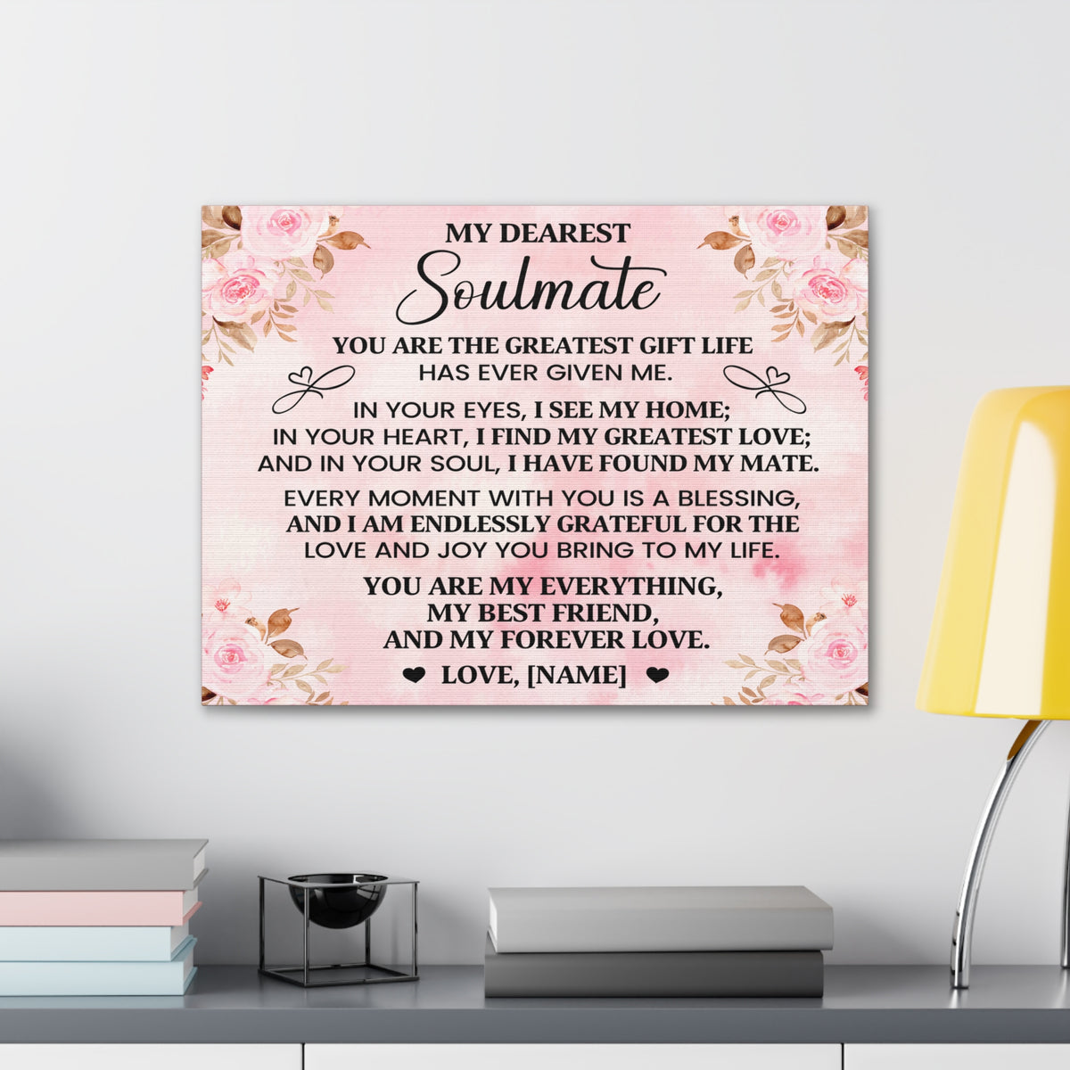 Personalized You Are The Greatest Gift Romantic Inspirational Print Ready to Hang Artwork Unframed-Express Your Love Gifts