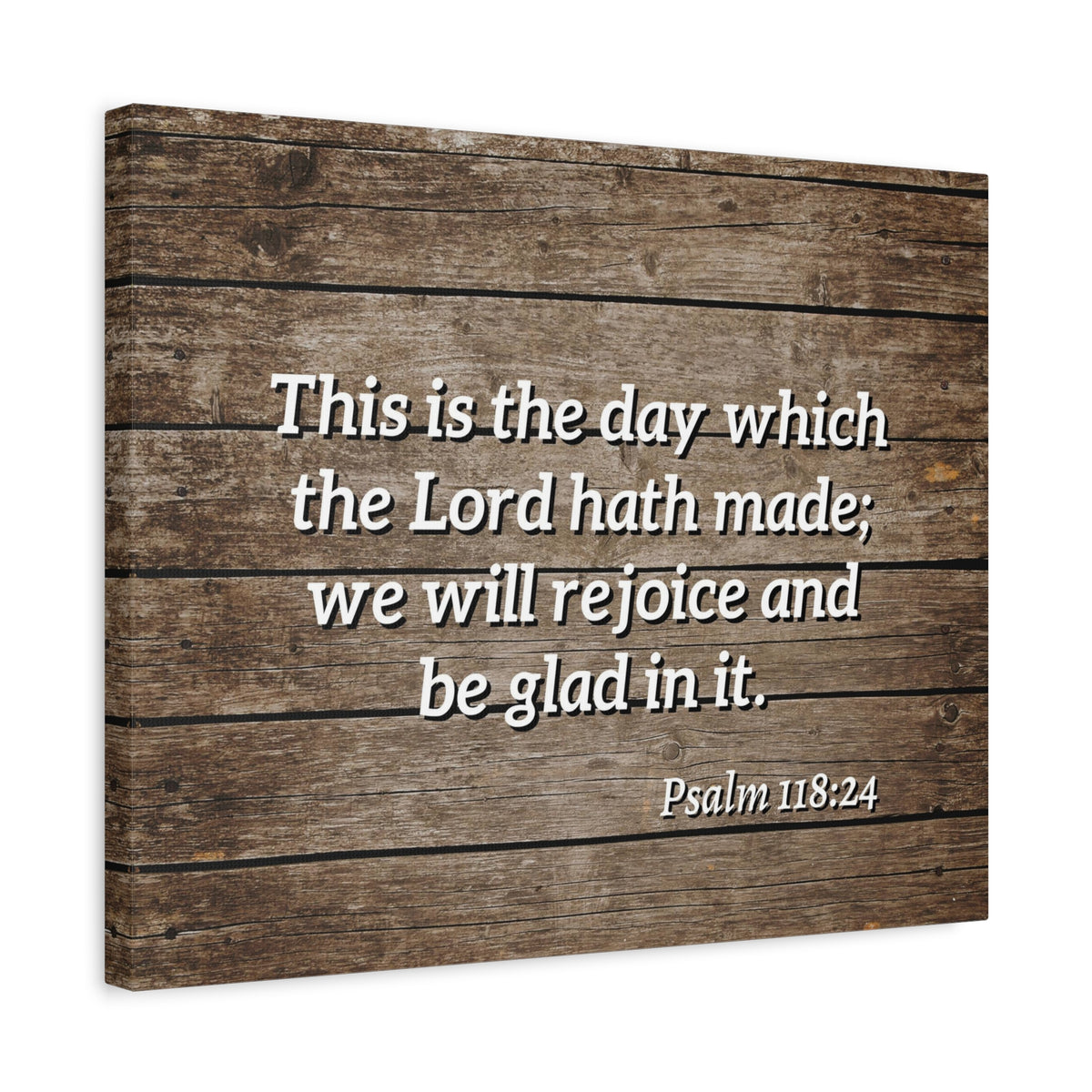 Scripture Walls Rejoice And Be Glad Psalm 118:24 Bible Verse Canvas Christian Wall Art Ready to Hang-Express Your Love Gifts