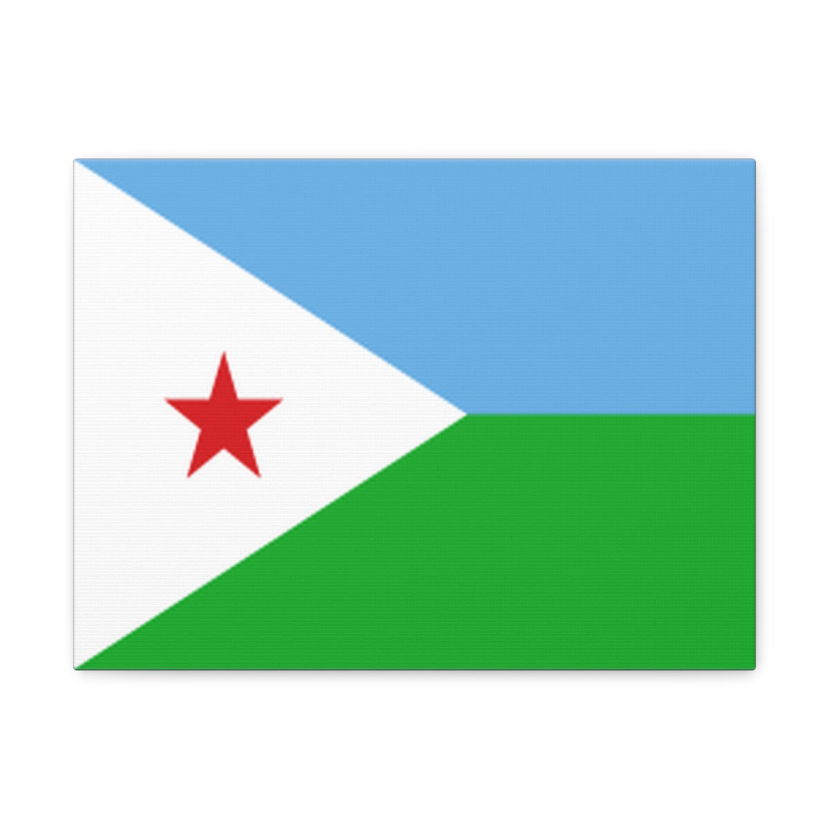 Djibouti Country Flag Canvas Vibrant Wall Art Unframed Home Decor-Express Your Love Gifts