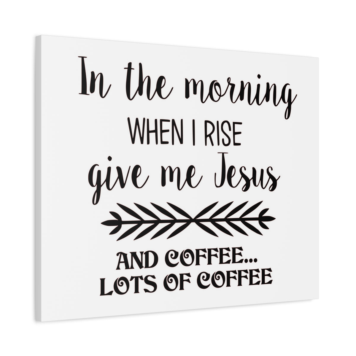 Scripture Canvas In The Morning When I Rise Psalm 59:6 Christian Wall Art Print Ready to Hang-Express Your Love Gifts