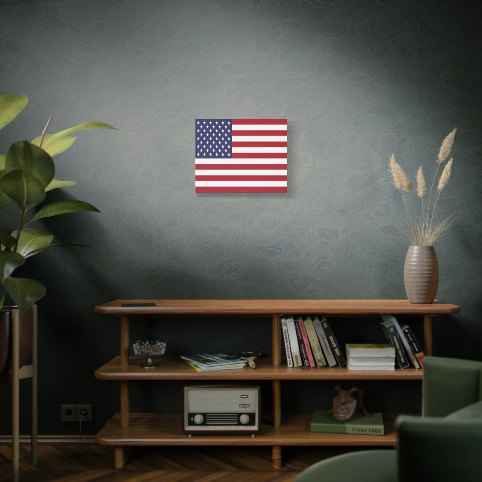 United States Country Flag Canvas Vibrant Wall Art Unframed Home Decor-Express Your Love Gifts