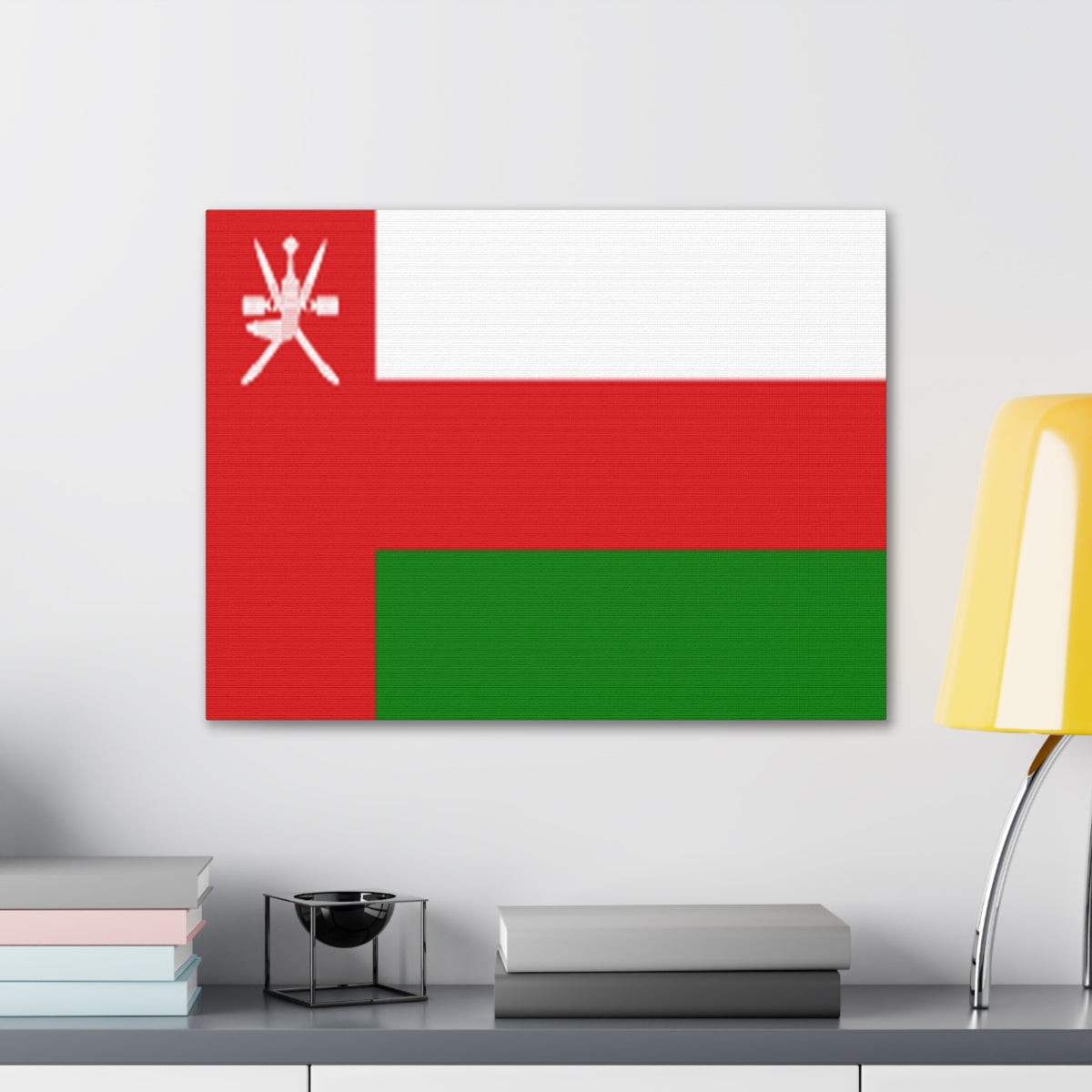 Oman Country Flag Canvas Vibrant Wall Art Unframed Home Decor-Express Your Love Gifts