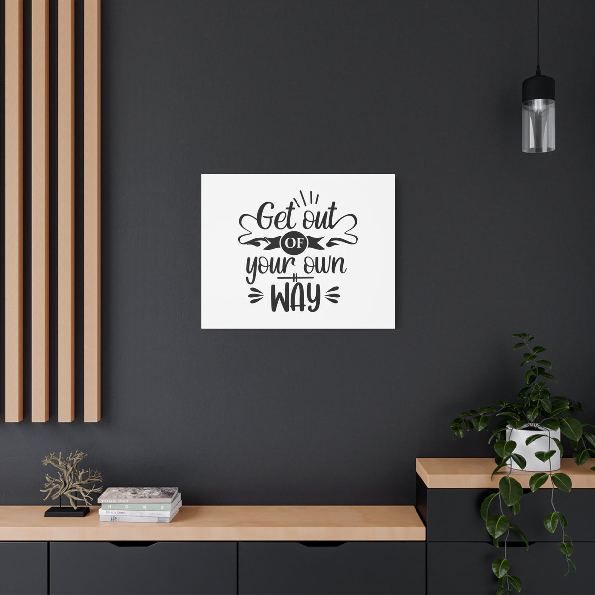 Inspirational Quote Canvas Your Own Way Wall Art Motivational Motto Inspiring Prints Artwork Decor Ready to Hang-Express Your Love Gifts