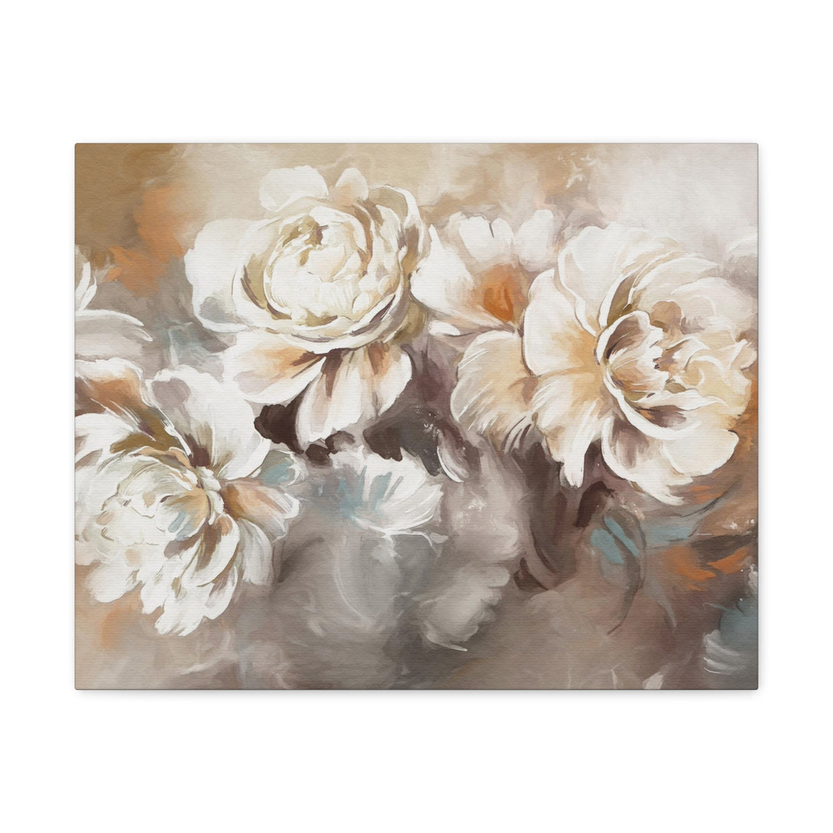 Oil Painting With Flower Rose & Peonies Flower Canvas Wall Art for Home Decor Ready-to-Hang-Express Your Love Gifts