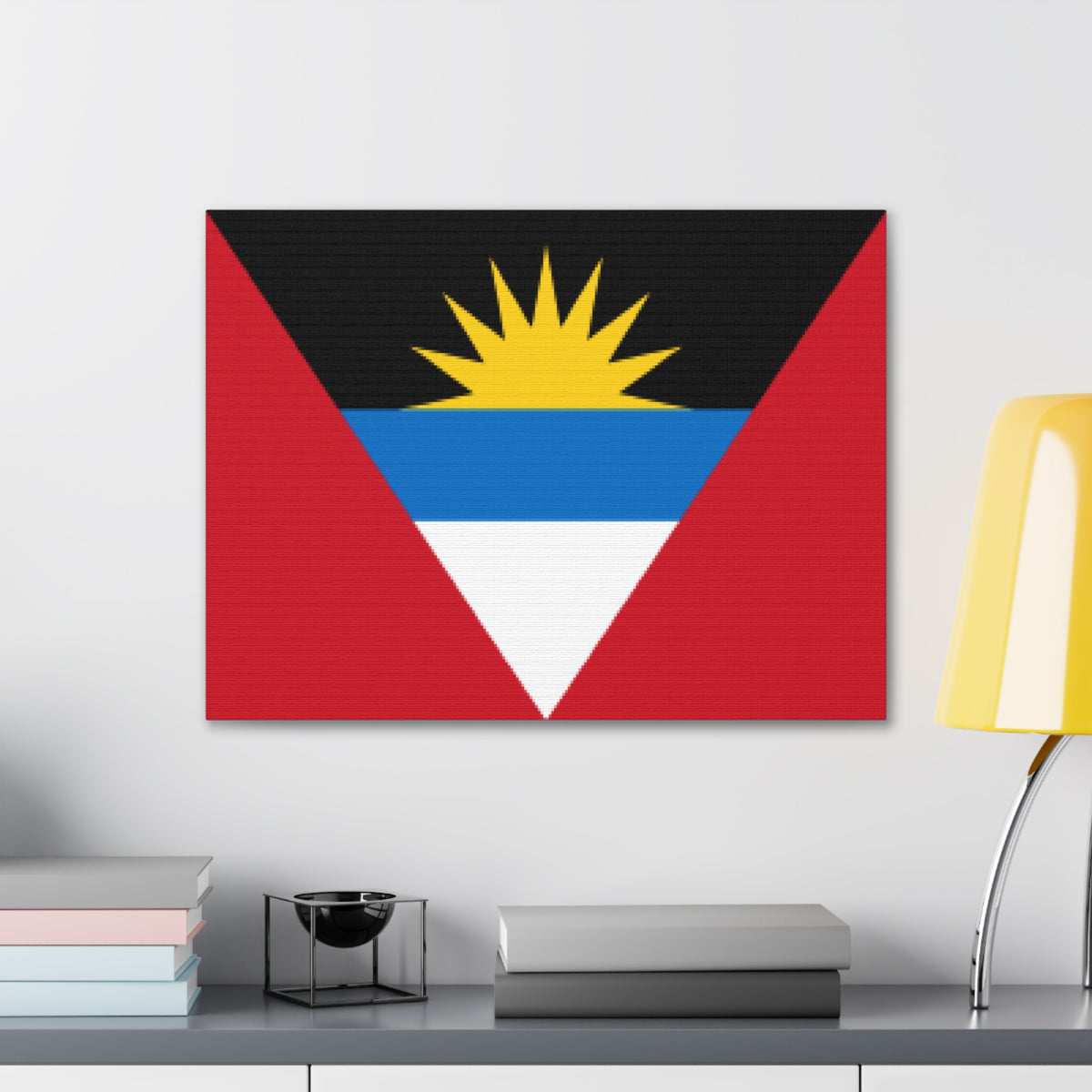 Antigua and Barbuda Country Flag Canvas Vibrant Wall Art Unframed Home Decor-Express Your Love Gifts
