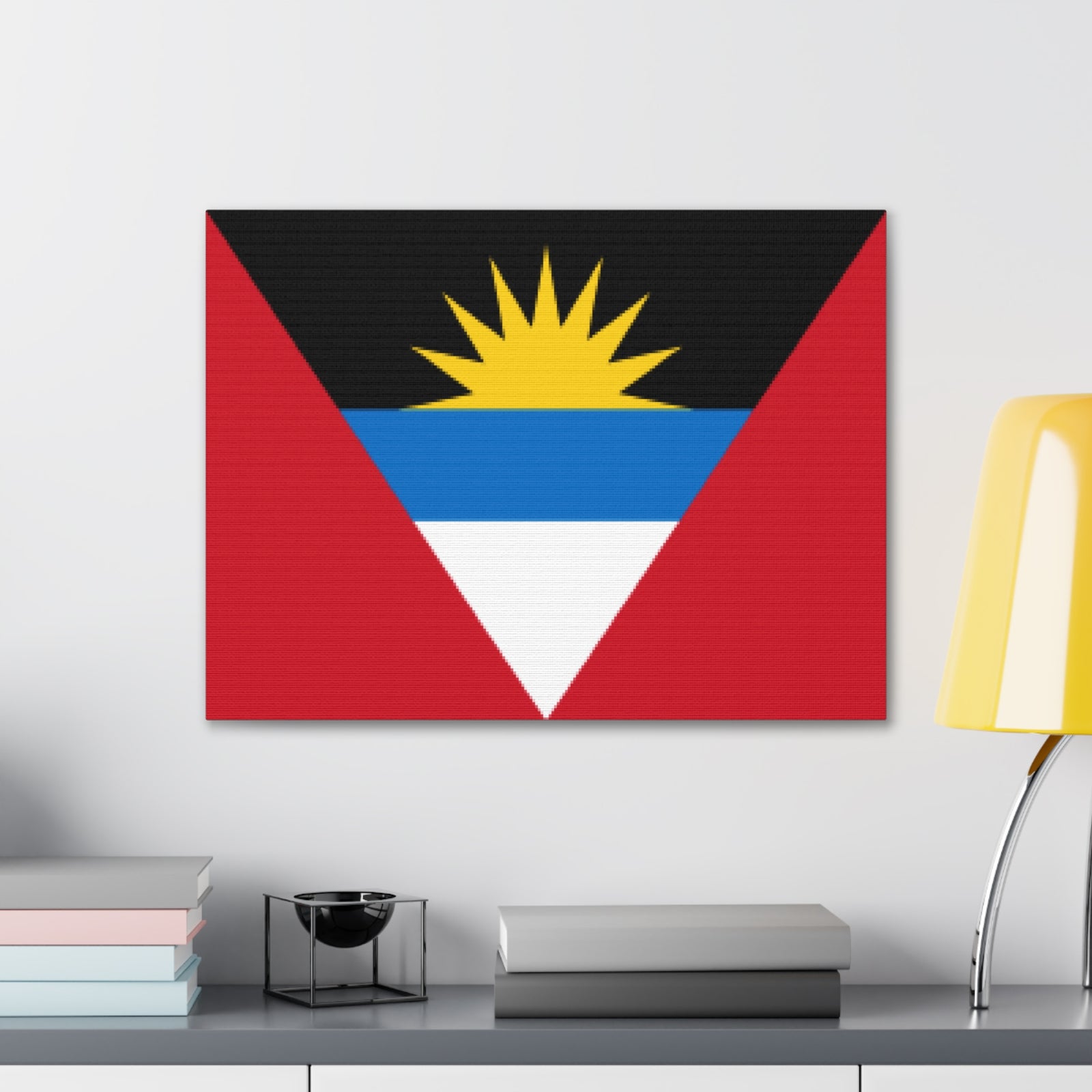 Antigua and Barbuda Country Flag Canvas Vibrant Wall Art Unframed Home Decor-Express Your Love Gifts