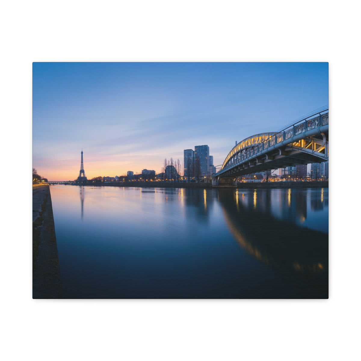 Paris Night Skyline Canvas Artwork High-Quality Breathtaking Stunning Cityscape for Home Decor Ready to Hang-Express Your Love Gifts