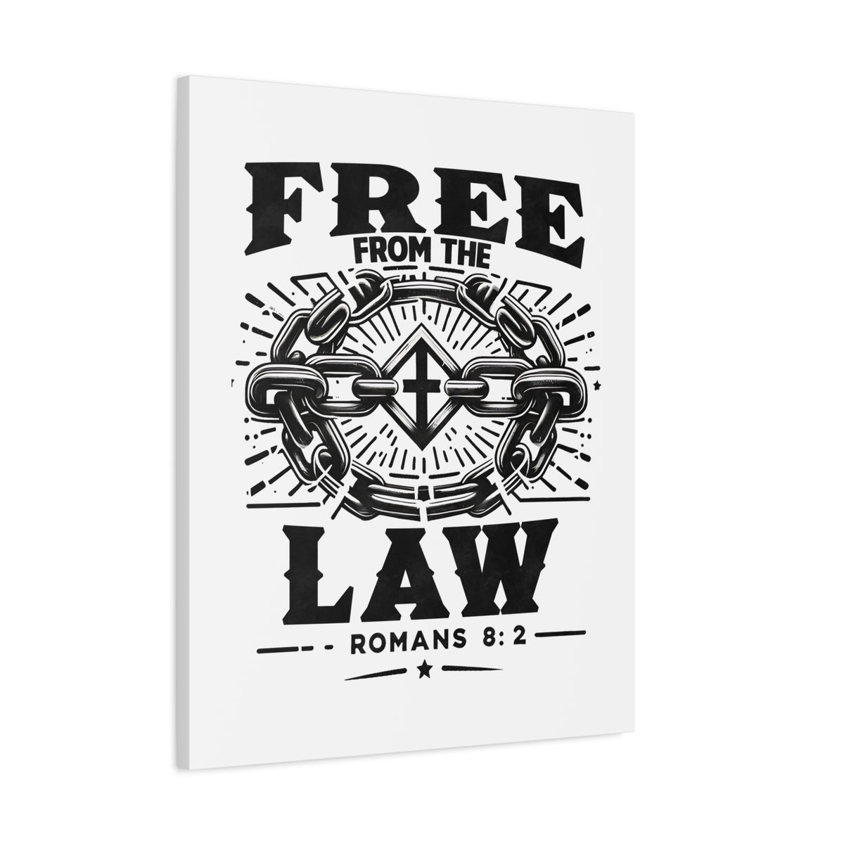 Scripture Walls Romans 8:2 Free From the Law Bible Verse Canvas Christian Wall Art Ready to Hang Unframed-Express Your Love Gifts