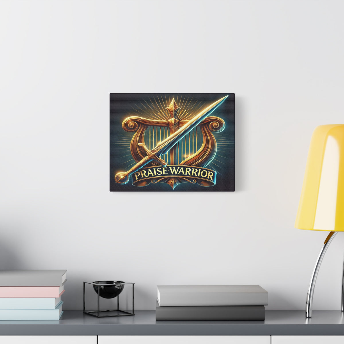 Scripture Walls Praise Warrior Psalm 149 Bible Verse Canvas Christian Wall Art Ready to Hang Unframed-Express Your Love Gifts