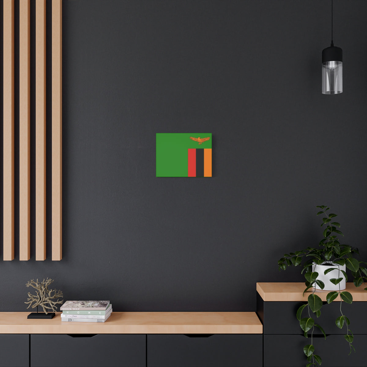 Zambia Country Flag Canvas Vibrant Wall Art Unframed Home Decor-Express Your Love Gifts