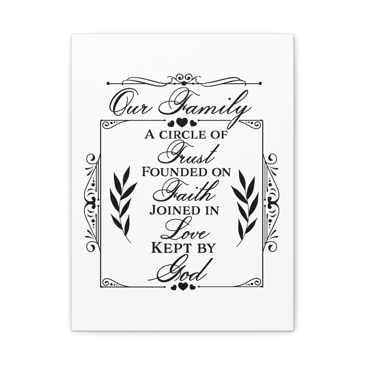 Scripture Canvas Kept By God Psalm 133:1 Christian Wall Art Print Ready to Hang-Express Your Love Gifts