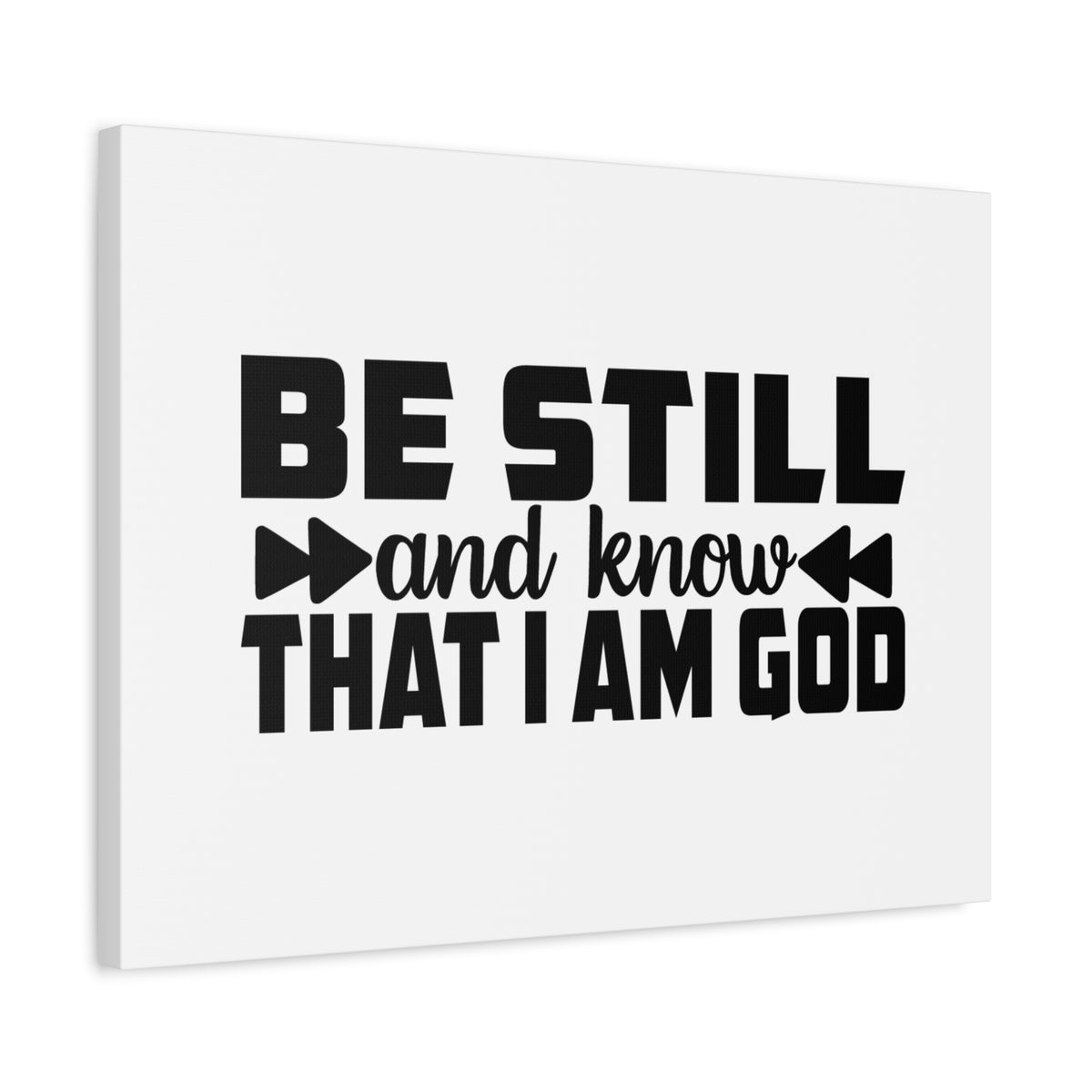 Scripture Canvas Be Still And Know Psalm 46:10 Christian Wall Art Bible Verse Print Ready to Hang-Express Your Love Gifts