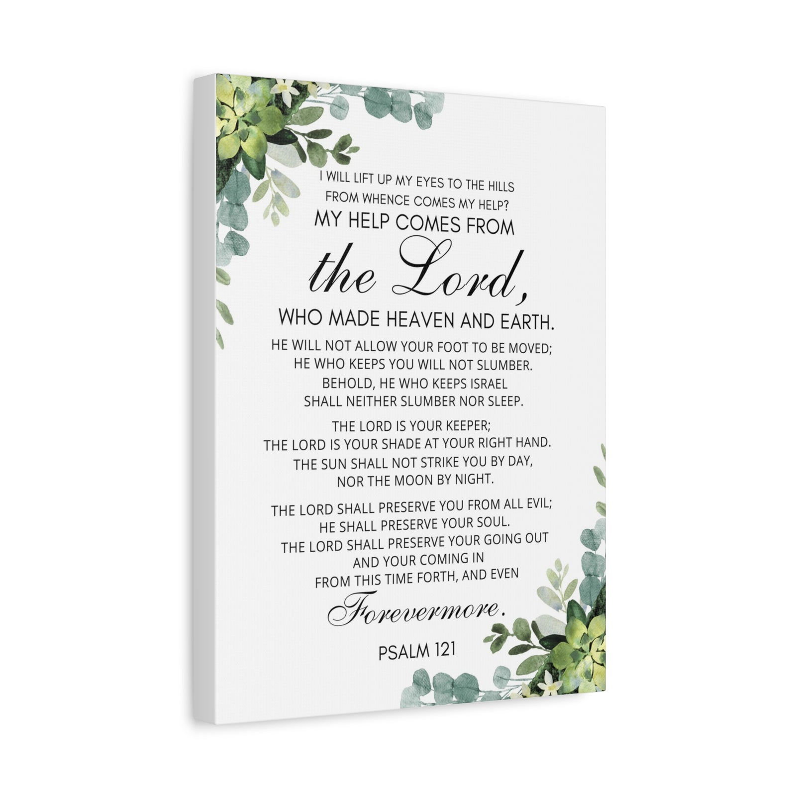 Scripture Walls Psalm 121 My Help Comes From God Bible Verse Canvas Christian Wall Art Ready to Hang Unframed-Express Your Love Gifts