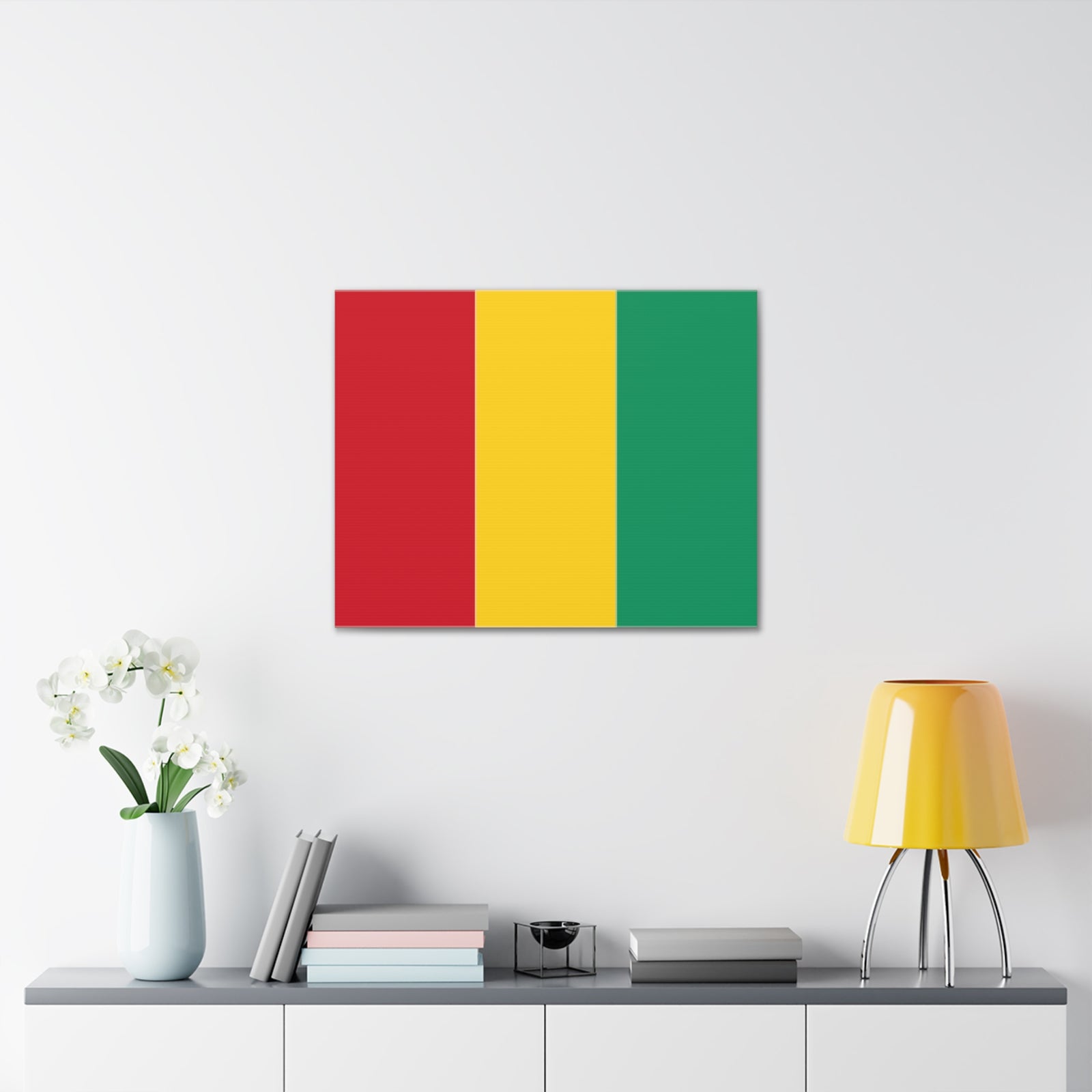 Guinea Country Flag Canvas Vibrant Wall Art Unframed Home Decor-Express Your Love Gifts