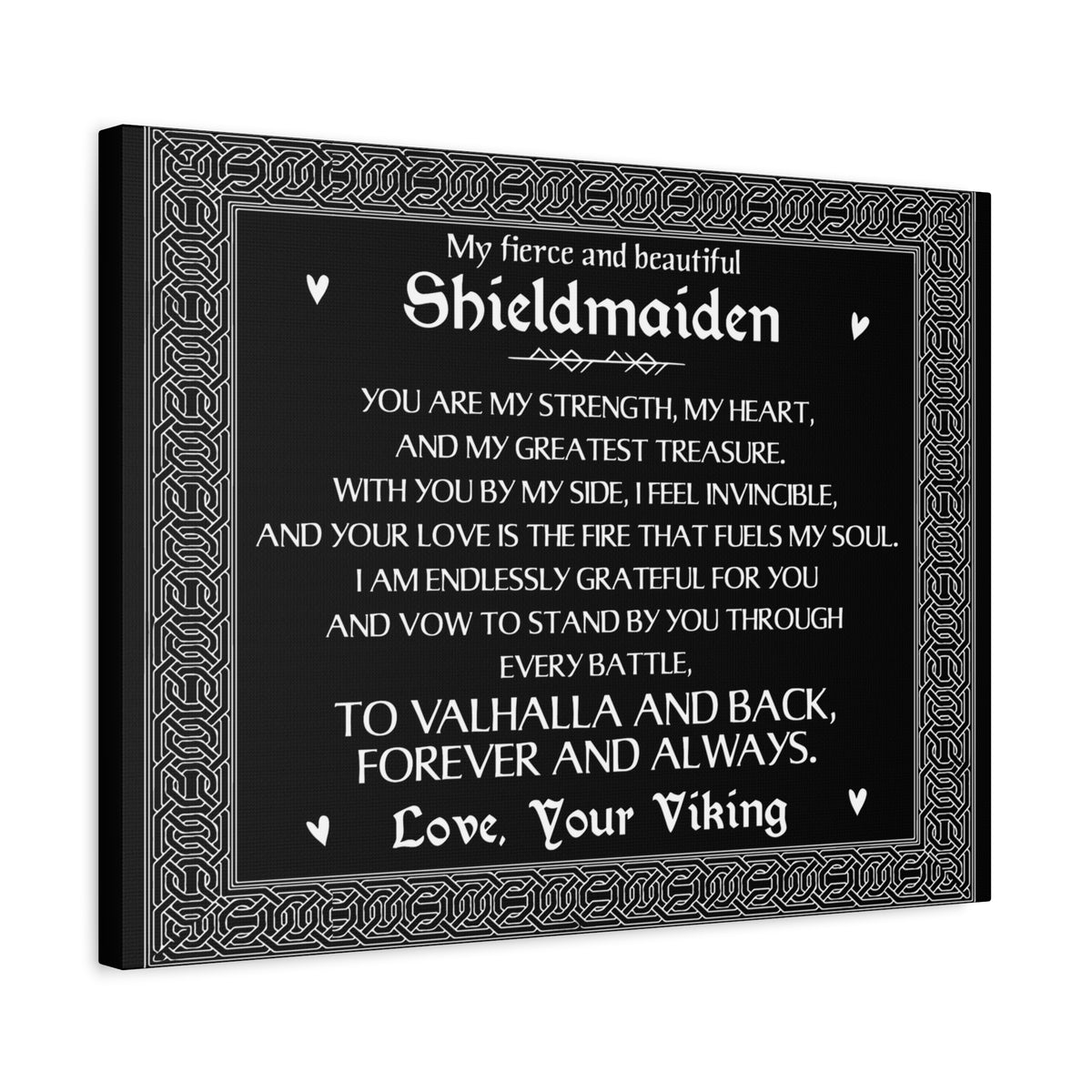 My Shieldmaiden Romantic Inspirational Print Ready to Hang Artwork Unframed-Express Your Love Gifts