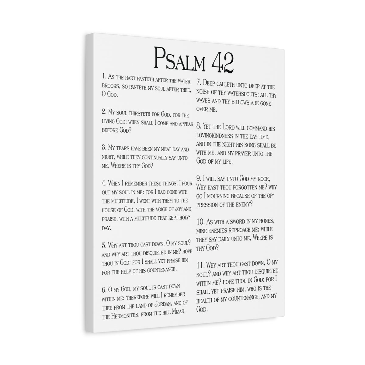 Scripture Walls Satisfy My Thirsty Soul Psalm 42 Christian Wall Art Print Ready to Hang-Express Your Love Gifts